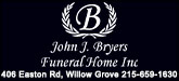 John J Bryers Funeral Home Inc Sponsorship Banner
